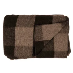 Minus33 Merino Wool M33 - Camp Throw Blanket White Mountain Woolen Brown And Tan Plaid -Cozy Bedding Home GUEST 0047fd35 261e 4fc8 9966 0f011af31041