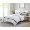 8pc Queen Trisha Comforter Set White - VCNY -Cozy Bedding Home GUEST 027f55eb 69b3 4ff4 8128 5d491dfedbd2
