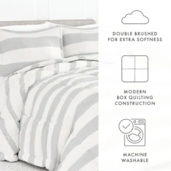 Geometric Modern Reversible Soft Comforter Sets, Down Alternative, Easy Care - Becky Cameron -Cozy Bedding Home GUEST 044d1bc6 7ed3 41d0 a374 b48f20167870
