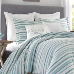 Clearwater Cay Reversible Comforter & Sham Set Blue - Tommy Bahama -Cozy Bedding Home GUEST 060b9398 bffc 436b 88a7 95306ee9724e