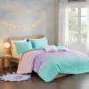 Dazzle Metallic Glitter Printed Reversible Duvet Cover Set Aqua -Cozy Bedding Home GUEST 07cec2fb 4f67 41ef a674 07808f0bf575