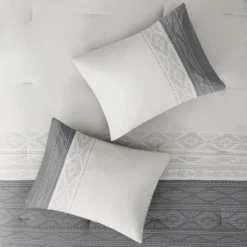 8pc Wilona Embroidered Comforter Set Gray - 510 Design -Cozy Bedding Home GUEST 095e2aa6 1375 409b 9ffc 605ab92ec5d0