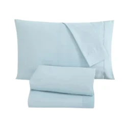 8pc Leaf Bed In A Bag Comforter Set Blue & Chocolate - VCNY Home -Cozy Bedding Home GUEST 097a479a 0dab 435a bcea be7ecb78eaf6