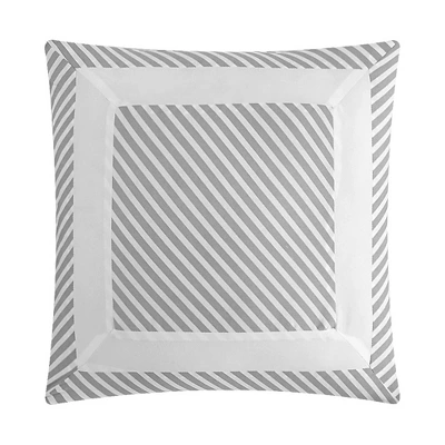 Chic Home Gibson Comforter Set Striped Hotel Collection Design Bed In A Bag Bedding - 9 Piece - Grey 7 Chic Home Gibson Comforter Set Striped Hotel Collection Design Bed In A Bag Bedding - 9 Piece - Grey - Image 5
