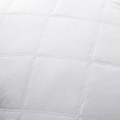 Peace Nest Goose Feather Down Pillow White Quilted Cotton Cover Set Of 2 12 Peace Nest Goose Feather Down Pillow White Quilted Cotton Cover Set Of 2 -Cozy Bedding Home GUEST 0f02b36b 2baf 431b 9af9 04916951aa11