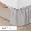 Ruffled Elastic Wrap Around Bedskirt 15 Inch Drop - CGK Linens -Cozy Bedding Home GUEST 0f9c0ef1 04ea 483f 816b 7d9258935fcf