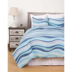 C&F Home Seawaves Coastal Beach Quilt Set -Cozy Bedding Home GUEST 125ea892 1fb7 461b 8a2f 835876d16310