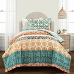 3pc Bohemian Stripe Cotton Duvet Cover Set - Lush Décor 10 3pc Bohemian Stripe Cotton Duvet Cover Set - Lush Décor -Cozy Bedding Home GUEST 1333a58f c691 4790 8886 356268e04077
