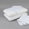 FONTOI Bedding Bundle Queen: Memory Foam Pillows, Sheet Set, Mattress Protector, White, 60"*16"*80"