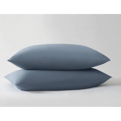 Truly Soft King Green Solid Pillowcase Pair Blue 6 Truly Soft King Green Solid Pillowcase Pair Blue - Image 4