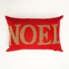 SEVOBAL Bed Pillows Uniquely Handcrafted Noel Themed Beaded Pillow Perfect For Elevating Holiday Home Decor, Cozy Gift For The Season, Red, 24"*16"*2" -Cozy Bedding Home GUEST 19d9e2a5 92d5 43d5 995a 92cf91059f64