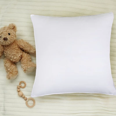 Down Alternative Brushed Microfiber Hypoallergenic Square Solid Medium Weight Euro Bed Pillows, 26" X 26", Set Of 2 By Blue Nile Mills 7 Down Alternative Brushed Microfiber Hypoallergenic Square Solid Medium Weight Euro Bed Pillows, 26" X 26", Set Of 2 By Blue Nile Mills - Image 5