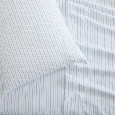 Great Bay Home Striped Microfiber Wrinkle Resistant Sheet Set 3 Great Bay Home Striped Microfiber Wrinkle Resistant Sheet Set