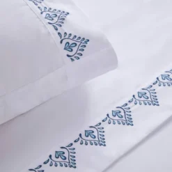 Madison Park 4pc Embroidered Microfiber Sheet Set -Cozy Bedding Home GUEST 1db6d33f 6b6b 45b2 a14f d7fbf66a2c47