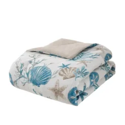 Madison Park 7pc Ocean View Cotton Sateen Comforter Set Aqua -Cozy Bedding Home GUEST 1f7faf88 8365 4e2f be83 46030b367adb