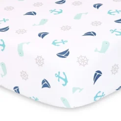 The Peanutshell Fitted Crib Sheet Set For Baby Boys Or Baby Girls, Nautical & Stripe, 2-Pack, Green/Blue 7 The Peanutshell Fitted Crib Sheet Set For Baby Boys Or Baby Girls, Nautical & Stripe, 2-Pack, Green/Blue -Cozy Bedding Home GUEST 258ed5ac 80d0 46a4 b527 bb8432aced80