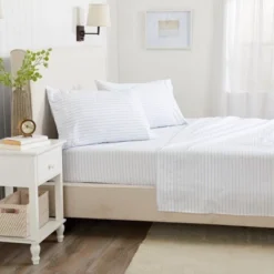 Great Bay Home Striped Microfiber Wrinkle Resistant Sheet Set 11 Great Bay Home Striped Microfiber Wrinkle Resistant Sheet Set -Cozy Bedding Home GUEST 25c10b6b fa7b 4779 95b5 66a0fa4e47e3