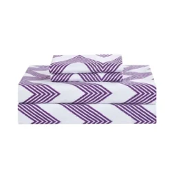 Foxville Pinch Pleated And Ruffled Chevron Print Reversible Multi Piece Comforter Set - Chic Home Design® -Cozy Bedding Home GUEST 25dd8547 e25d 4585 bf12 db3049e54e42