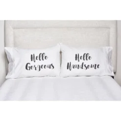 C&F Home 20" X 30" Hello Gorgeous/Handsome Pillowcase