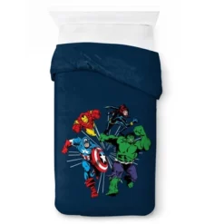 Saturday Park Marvel Comics Avengers Invincible 100% Organic Cotton Duvet Cover & Sham Set -Cozy Bedding Home GUEST 27faa314 6192 4711 8dbb a13decc2ebe6
