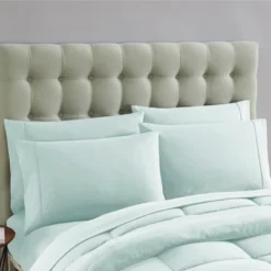 Sweet Home Collection Bed-in-A-Bag Solid Color Comforter & Sheet Set Soft All Season Bedding