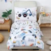 BAFODE 4 Pcs Toddler Bedding Set Cartoon Printed Toddler Bed Toddler Bed Set -Cozy Bedding Home GUEST 2cebe159 2e75 4819 911c d0189c065224