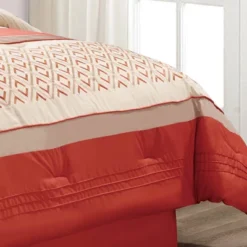 8pc Janna Comforter Set Orange - Riverbrook Home -Cozy Bedding Home GUEST 307db915 cf55 4bbe 95ba 587326e0e1fd