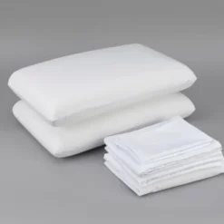 FONTOI Bedding Bundle Queen: Memory Foam Pillows, Sheet Set, Mattress Protector, White, 60"*16"*80" -Cozy Bedding Home GUEST 30a4f35e 5a99 4c45 8387 cfd103695799