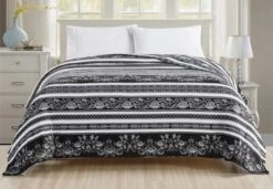 Noble House Extra Comfy & Soft Lightweight Blanket Queen & King - Odelia -Cozy Bedding Home GUEST 32a933f5 e202 4bce a1e3 74ac8acca7e3