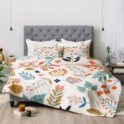 83 Oranges Botanical Harmony 100% Cotton Comforter Set - Deny Designs -Cozy Bedding Home GUEST 373fa191 fbd2 425d 940e 8e6d6bf2579a