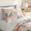 Standard Patchwork Kids' Pillow Quilt Sham - Pillowfort™ -Cozy Bedding Home GUEST 379013b7 3fa0 4f2d 8b86 1405c69a498f