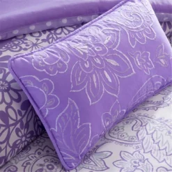 Mi Zone Angela Comforter Set Purple -Cozy Bedding Home GUEST 37c540e1 e386 4f26 8e0b cd77c4a734ad