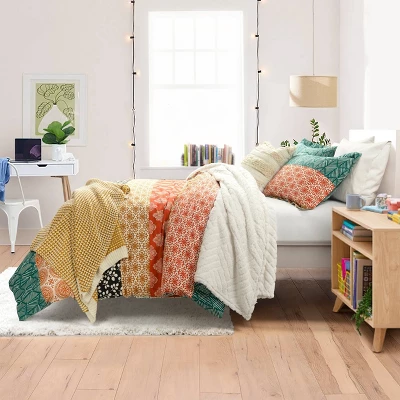 3pc Bohemian Stripe Cotton Duvet Cover Set - Lush Décor 3 3pc Bohemian Stripe Cotton Duvet Cover Set - Lush Décor