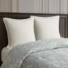LIVN CO. Cotton Sateen Border Embroided Euro Sham 26 X 26" Ivory -Cozy Bedding Home GUEST 3c5286ec bbe7 4c03 8771 27cc950fd7b8