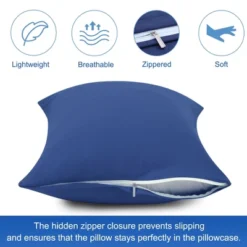 PiccoCasa Cotton Pillow Cover Cases Zippered Pillowcases 2 Pcs 13 PiccoCasa Cotton Pillow Cover Cases Zippered Pillowcases 2 Pcs -Cozy Bedding Home GUEST 3d665a63 a5c9 4304 a78e 9b72861bc127