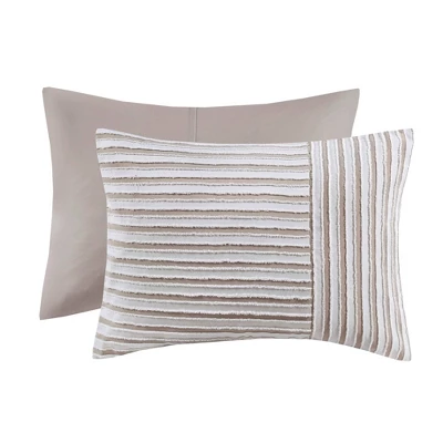 Madison Park 3pc River Clipped Jacquard Duvet Cover Set Off-White 11 Madison Park 3pc River Clipped Jacquard Duvet Cover Set Off-White - Image 9