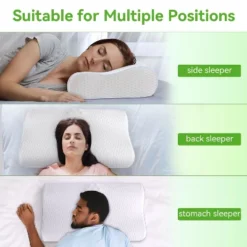 Zibroges Cervical Pillow, Memory Foam Pillow - Multi-layer Support Design, Improve Sleep Quality, Relieve Cervical Spine Pressure -Cozy Bedding Home GUEST 3e89506f 25fa 4b5c 8b4e 9da54df2e645
