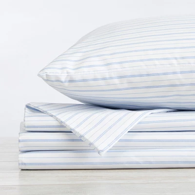 Great Bay Home Striped Microfiber Wrinkle Resistant Sheet Set 6 Great Bay Home Striped Microfiber Wrinkle Resistant Sheet Set - Image 4