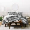 Ninola Design Flowers And Stripes Duvet Set - Deny Designs -Cozy Bedding Home GUEST 44bba82f 6940 4da6 a000 3f0fe626e652