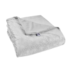 48"x72" Clean Comfort 20lbs Weighted Blanket With Removable Cover Gray - Sealy -Cozy Bedding Home GUEST 4748f563 036b 4ab3 8bfa 460cfa3a35be