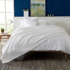 Market & Place 100% Cotton Waffle Weave Bed Blanket -Cozy Bedding Home GUEST 48c8356f 203f 4876 9394 94e6a2bef16a