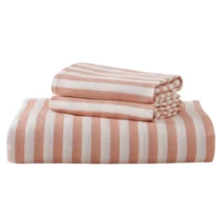 Peace Nest 100% Flax Linen Stripe Duvet Cover And Sham Set -Cozy Bedding Home GUEST 48d816a6 241c 4f33 8dea f41f38b2496c