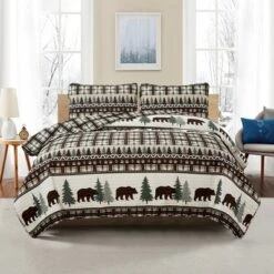 Market & Place Cedar Creek Lodge Plaid Reversible Quilt Set 10 Market & Place Cedar Creek Lodge Plaid Reversible Quilt Set -Cozy Bedding Home GUEST 4ca09c24 d29f 4403 afb5 c7bfa9c2ab42