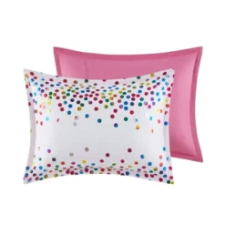 Teen Intelligent Design Thea Rainbow Metallic Dot Duvet Cover Set -Cozy Bedding Home GUEST 4f3b3ef2 626e 42fc b734 5eb146de3397