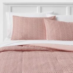 Strawberry Print Reversible Microfiber Comforter & Sheet Set Light Pink - Room Essentials™ -Cozy Bedding Home GUEST 509e45d1 864d 4b14 8596 d95b17988f3b