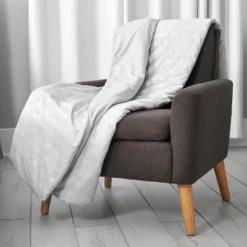 48"x72" Clean Comfort 20lbs Weighted Blanket With Removable Cover Gray - Sealy -Cozy Bedding Home GUEST 53743d5a 6129 4510 8447 6fea7511f4ae