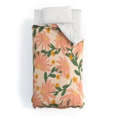 Meadow Of Autumn Wildflowers Lane And Lucia Comforter Set Orange/Green/Beige - Deny Designs -Cozy Bedding Home GUEST 5aa8b0a5 73f6 4981 9fd6 947d9ad91ae3