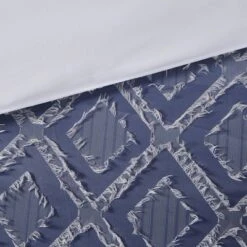 Camille Ombre Clipped Jacquard Duvet Cover & Sham Set Navy -Cozy Bedding Home GUEST 5b70b9d3 dc7d 4e96 a556 dd0e7671598d