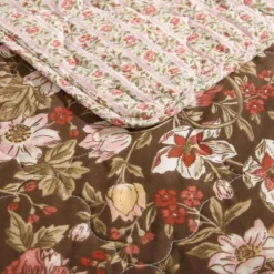 Laura Ashley Full/Queen Marta Quilt Set Brown -Cozy Bedding Home GUEST 5c848092 5bfe 46a2 bf5d b1a413f71ec6