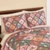 Collections Etc Kamila Patchwork Sham Set -Cozy Bedding Home GUEST 5e3e4d3e bfcc 411d 99e5 904b84650581